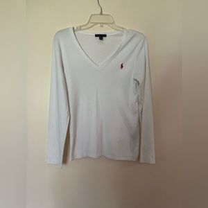 Ralph Lauren XL v neck long sleeve tee